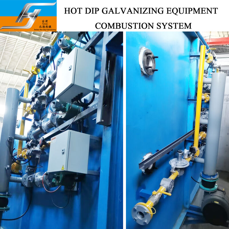 Customized Hot Dip Galvanizing Equipment with Automatic/Semi-automatic Control and High Velocity Pulse Firing System for Zinc Coating Plants